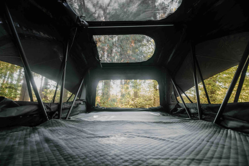 Innenansicht mit Fenstern und Skyview