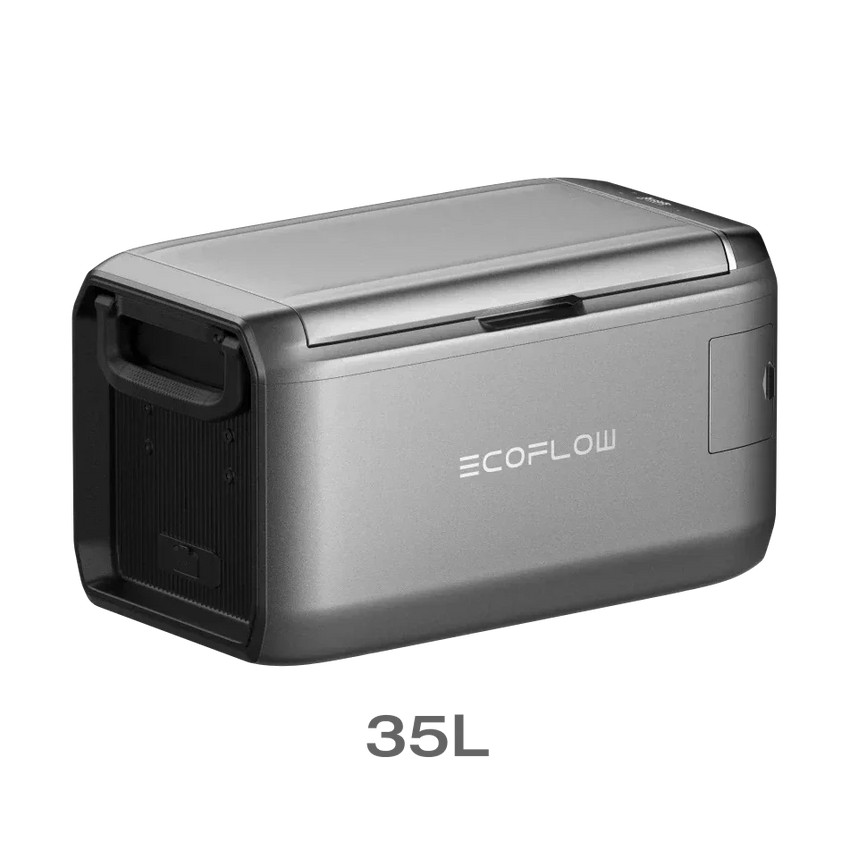 Seitenansicht der Ecoflow Akku kühlbox