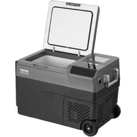 Elektrische Kühlbox auf Rollen mit offener Eismaschine