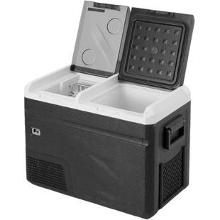Elektrische Camping-Kühlbox mit zwei Fächern