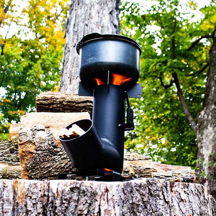 Gesamtansicht des Raketenofen