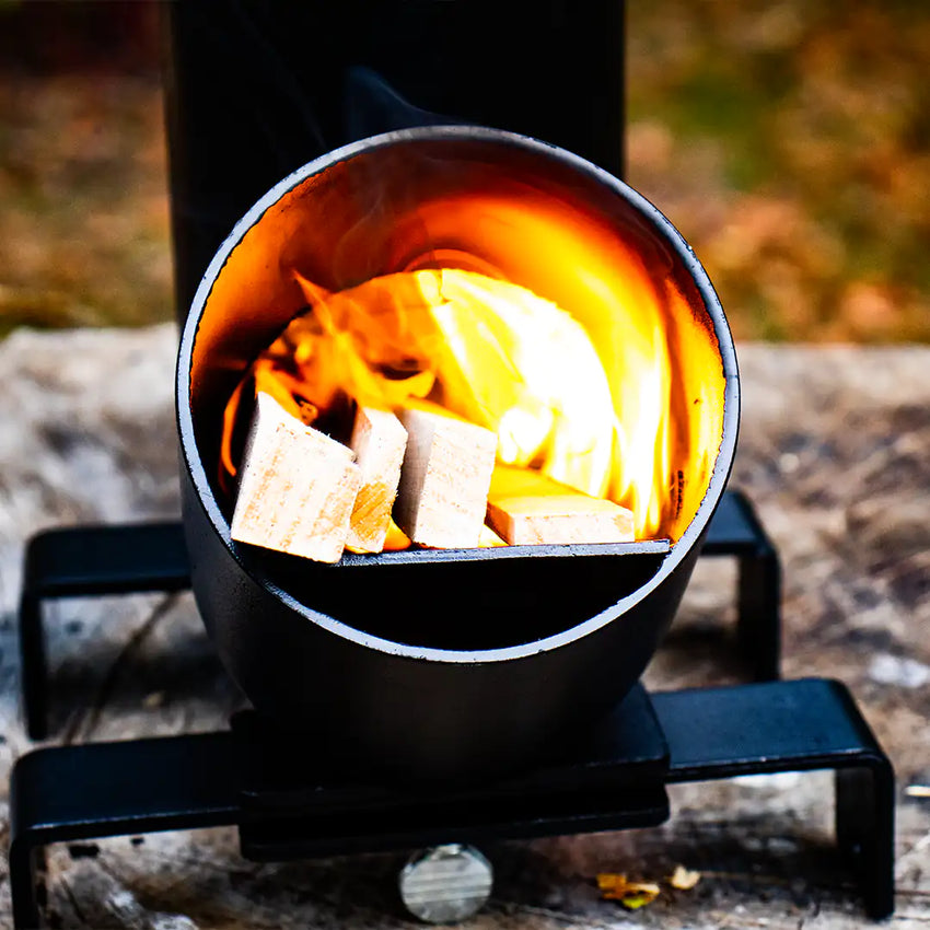 Nahaufnahme der Flammen