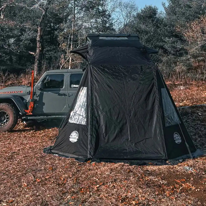 Seitenansicht des Anbaus