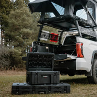 Wasserdichte Aufbewahrungsbox mit 53 Litern Fassungsvermögen auf dem 85-Liter-Modell