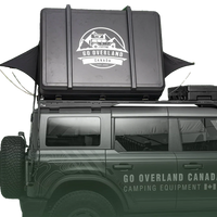 Hartschalen-Dachzelt für alle Jahreszeiten, Seitenansicht