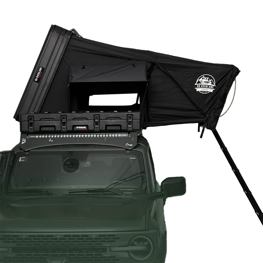 Vorderansicht des Dachzeltes