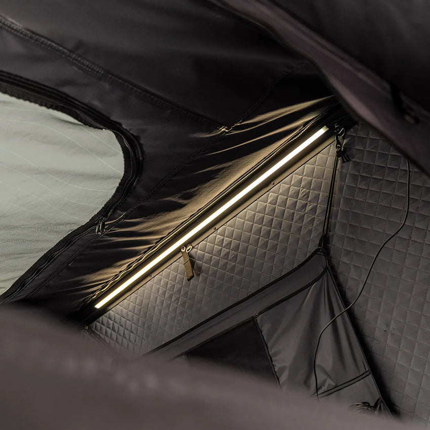 Ansicht der LED-Leiste für Nachtbeleuchtung und Campingatmosphäre