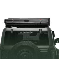 Geschlossene Rückansicht, extraflaches Dachzelt