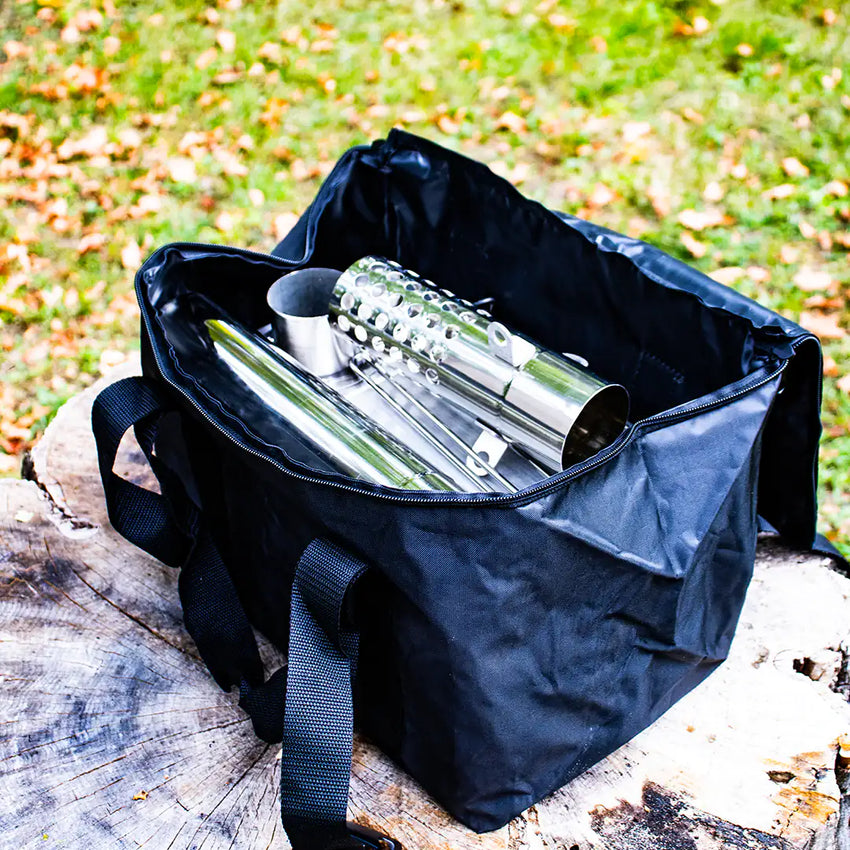 Blick in die geöffnete Tragetasche